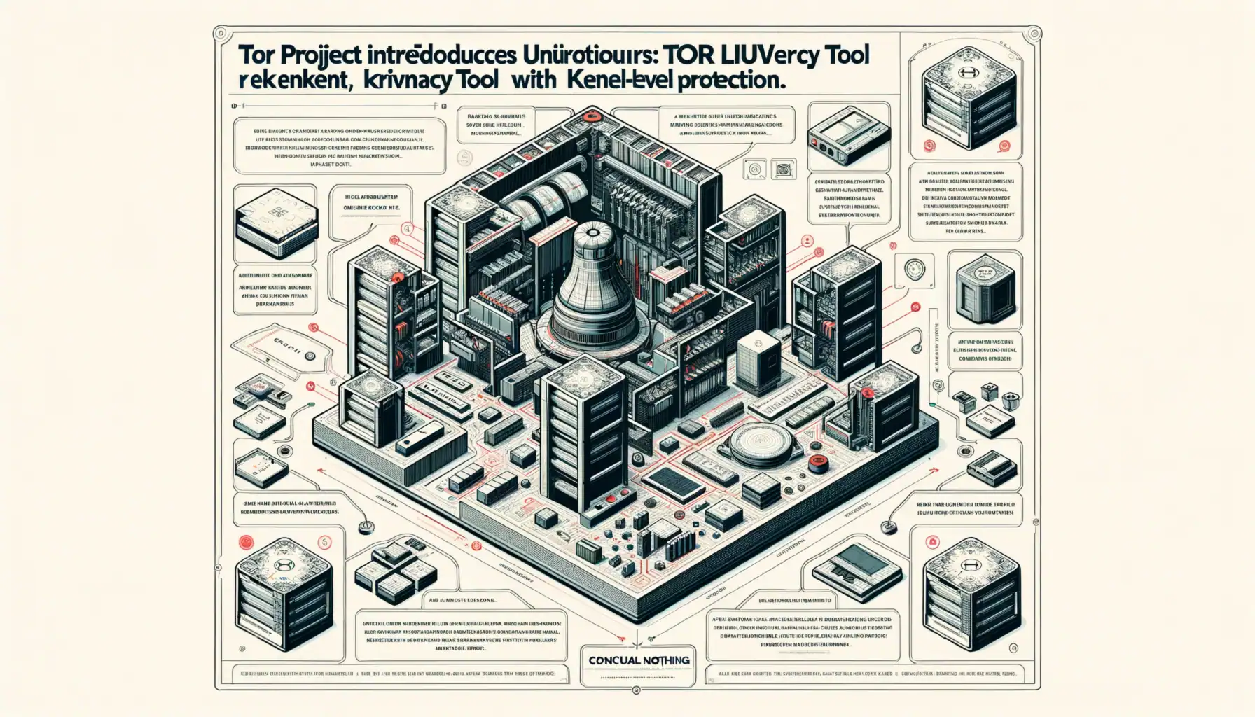 Tor Project представляє Oniux - нове покоління засобів анонімізації для Linux Ілюстрація з описом інструменту TOR для захисту конфіденційності.