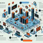 Infografik zu Cybersicherheitsvorfällen mit Diagrammen und Symbolen.