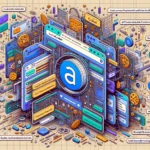 Иллюстрация с символами файлов cookie и веб-элементами на светлом фоне.