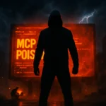 Темная фигура в капюшоне на фоне яркой неоновой рекламы.
