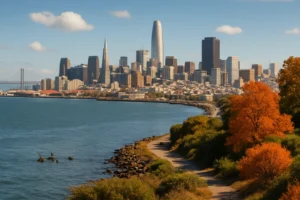 Drift OAuth Token Theft Expands Beyond Salesforce, Impacts Google Workspace; Mandiant Ties Activity to UNC6395 San Francisco skyline with autumn trees along the waterfront path.