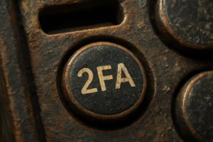 Malicious Releases of chalk and strip-ansi Expose npm’s Transitive Dependency Risk in Web3‑Focused Supply Chain Attack Close-up of a weathered button labeled "2FA" on a rusty surface.