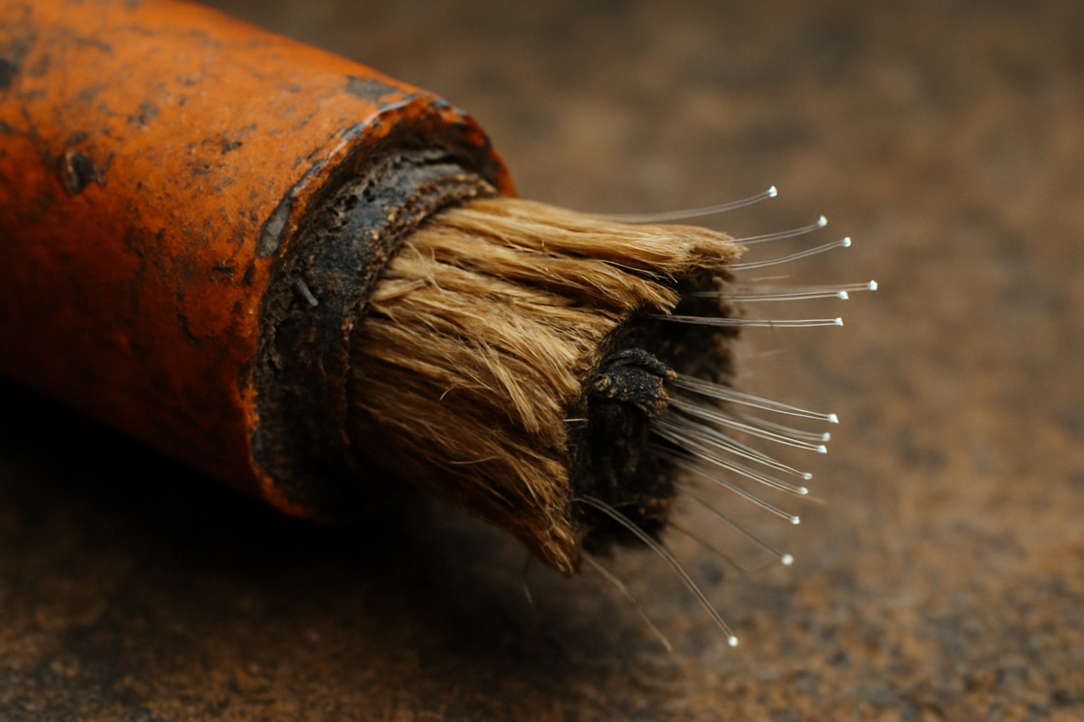 Afghanistan Internet Blackout Eases as Networks Come Back Online: Data Signals Managed Controls and Highlights Cyber Risks Close-up of a worn brush with frayed bristles and an orange handle.