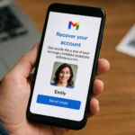 Google Adds “Recovery Contacts” to Gmail: A Human-Assisted, Phishing-Resistant Path to Account Recovery Phone displaying account recovery screen with a photo and prompt.