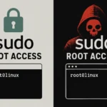 Grafik, die den Unterschied zwischen sicherem und unsicherem Root-Zugriff in Linux darstellt.