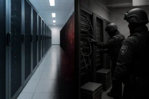 Оперативные действия по проверке серверного оборудования в центре обработки данных.