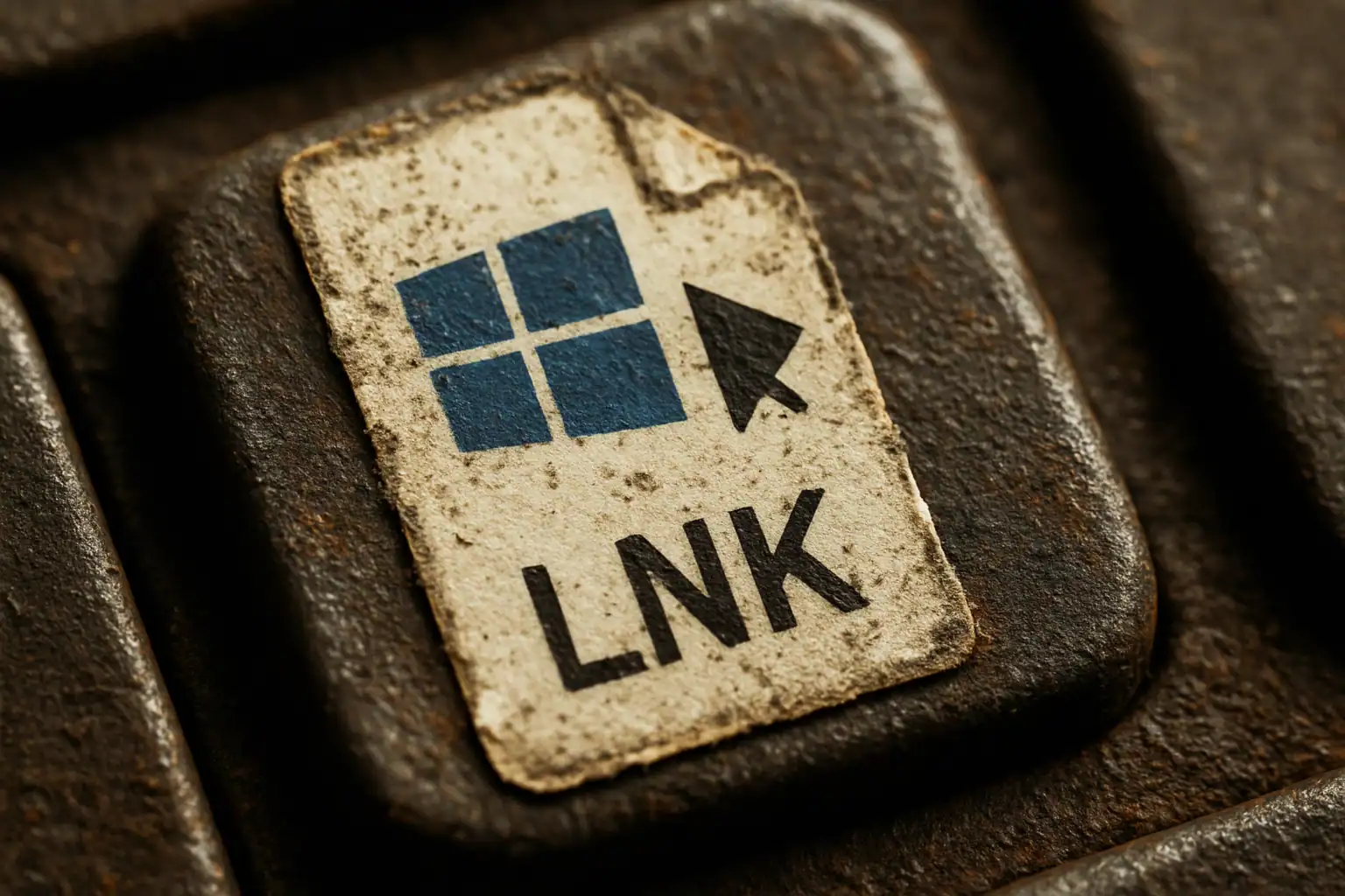 Кнопка с изображением логотипа Windows и надписью "LNK".