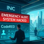 Ereignisraum zeigt eine Warnmeldung über einen Hacking-Vorfall.