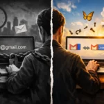 Перехід від обмежень до свободи через електронну пошту на комп'ютері.