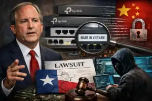 Texas attorney general discusses cybersecurity threats and legal action.