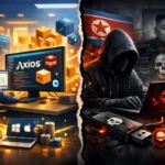 Contrast of cybersecurity: ethical coding vs. sinister hacking under dramatic lighting.