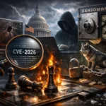 ** Mysterious figure with a magnifying glass examines chess pieces amidst flames and dark environment.