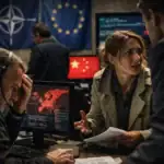 ** Conversación tensa en un centro de operaciones de seguridad global.