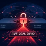 Cisco SD-WAN контролер з відкритим замком і позначкою CVE-2026-20182.