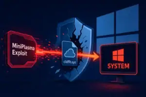 MiniPlasma Exploit, der durch einen Sicherheitsmechanismus in Windows eindringt.