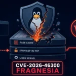 Graphic illustrating the Fragnesia CVE-2026-46300 Linux kernel vulnerability.