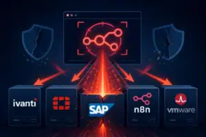 Grafische Darstellung von Sicherheits-Patches für SAP, n8n und andere Systeme.