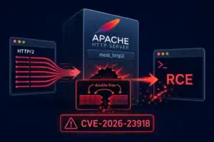 Apache HTTP Server mit Hinweis auf kritischen Sicherheitsfehler CVE-2026-23918.