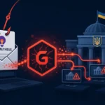 Phishing email illustration targeting Ukraine's government with malware.