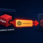 Illustration of a malicious npm package stealing tokens from a server.
