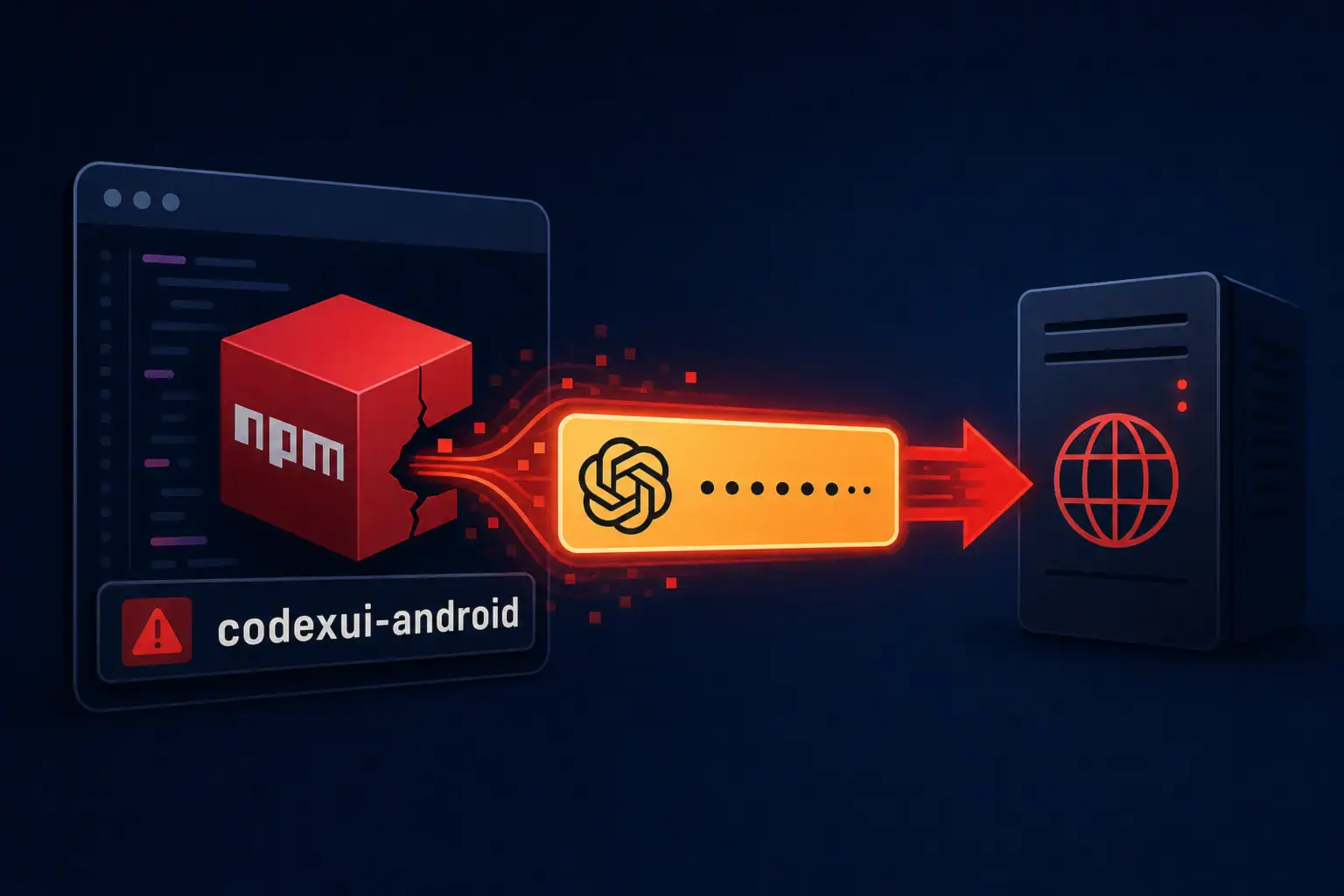 NPM package codexui-android exfiltrando tokens de OpenAI.