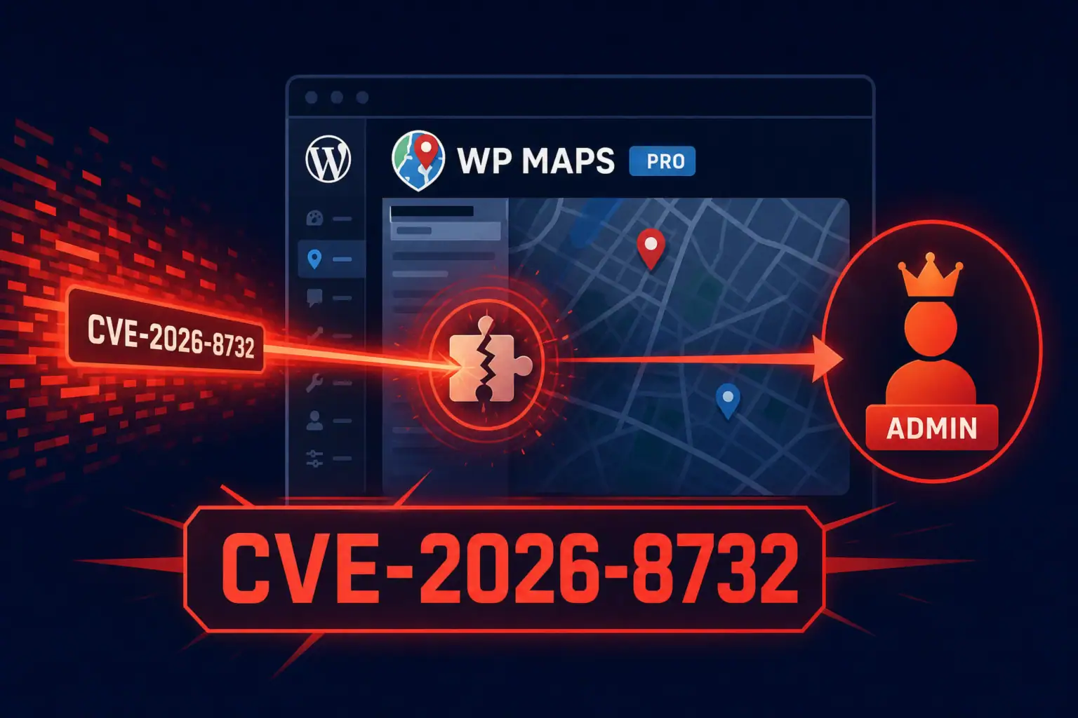 Vulnerabilidad CVE-2026-8732 en WP Maps Pro permite acceso de administrador.