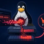 Пінгвін-логотип Linux з графічним зображенням уразливості CVE-2026-46331.