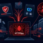 Digital illustration depicting cyber threats targeting South Korea.