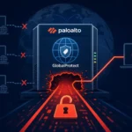 Графічне зображення проблеми безпеки в PAN-OS VPN, демонструє вразливість.