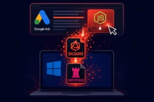 Загрузка OXLOADER, распространяющего CastleStealer через Google Ads.