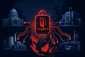 Visual representation of cyber threats linked to TinyRCT in Asia.