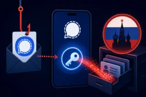 Phishing attack targeted at Signal users with a Russian theme.