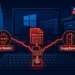 Visual representation of Daxin Rootkit and Stupig Backdoor threats in Taiwan.