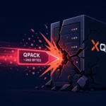 XQUIC server graphic depicting a vulnerability impact via QPACK.