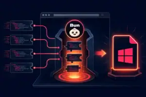 Visual representation of malware targeting traders via browser assembly.