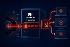 Наглядная иллюстрация уязвимости CVE-2026-18577 в N-able N-central.