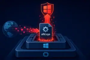 Representación visual de un parche de seguridad de Microsoft para Windows.