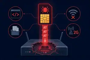 Malicious SIM-Karte überträgt bösartigen Code in IoT-Modem.