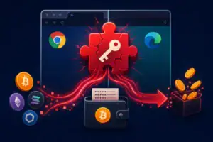 Schadsoftware für Chrome und Edge zielt auf Krypto-Wallets ab.