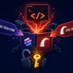 Visual representation of CVE vulnerabilities related to Langflow and Rails.