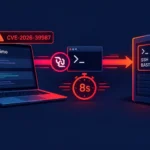 Verbindung zwischen Laptop und SSH-Bastion mit Zeitangabe in Sekunden.