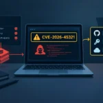 Pantalla de laptop con alertas sobre ataque a repositorios de TanStack en npm.