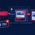 Proceso de instalación forzada de un tema en WordPress mediante un enlace.