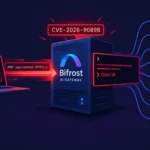 Illustration of Bifrost AI Gateway highlighting CVE-2026-90898 vulnerability.