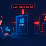 Visualización de una vulnerabilidad AD FS en el contexto CVE-2026-56155.
