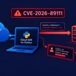 CVE-2026-89111 alert on SAP Cloud SDK for Python with data flow.