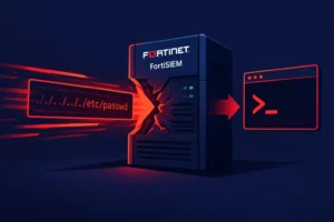 FortiSIEM-Server mit einer Sicherheitslücke, die Daten anzeigt.