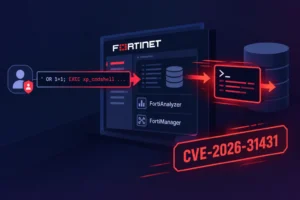 ** SQL injection demonstration related to FortiAnalyzer and FortiManager vulnerabilities.