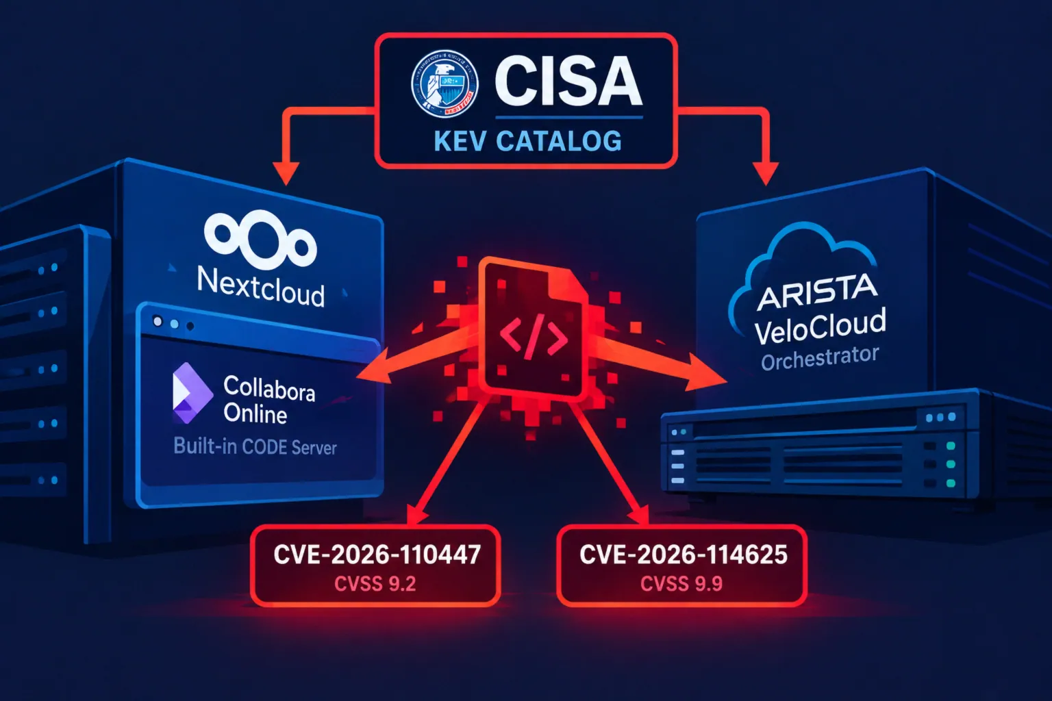 CISA добавляет уязвимости Collabora и Arista VeloCloud в KEV каталог.