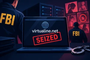 FBI agents in a digital investigation of a seized bulletproof hosting domain.